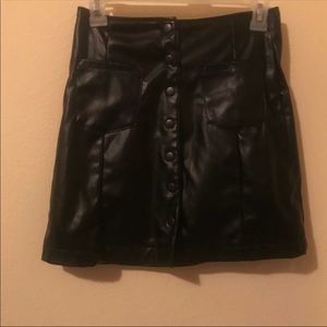 Leather skirt